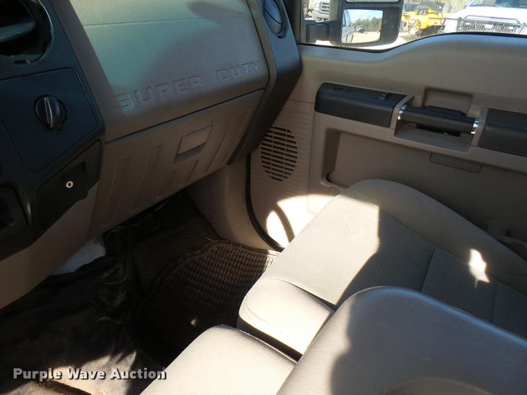 image for item DB2457 2008 Ford F350 Super Duty XL Crew Cab utility bed pickup truck