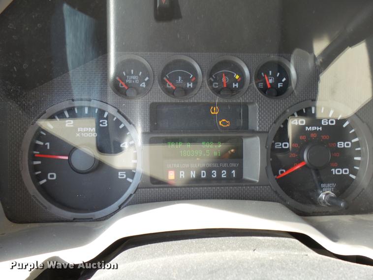 image for item DB2457 2008 Ford F350 Super Duty XL Crew Cab utility bed pickup truck