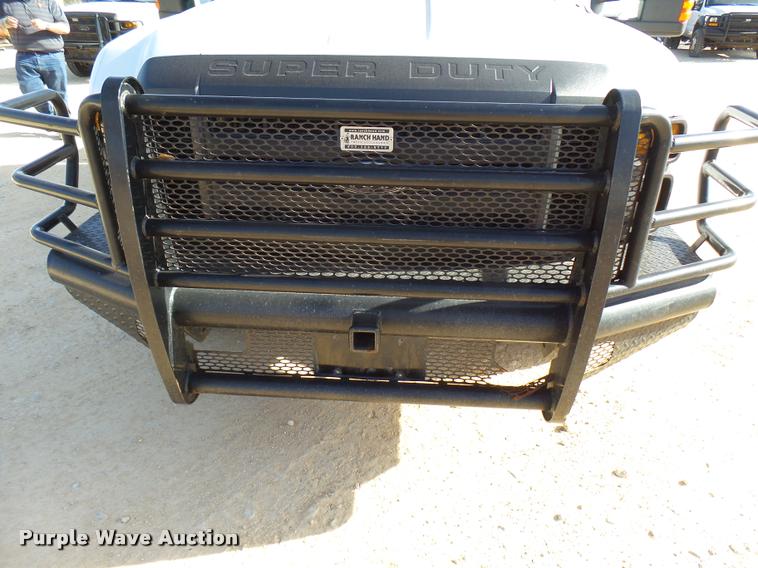 image for item DB2457 2008 Ford F350 Super Duty XL Crew Cab utility bed pickup truck