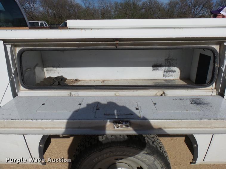 image for item DB2457 2008 Ford F350 Super Duty XL Crew Cab utility bed pickup truck