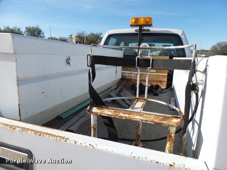 image for item DB2457 2008 Ford F350 Super Duty XL Crew Cab utility bed pickup truck