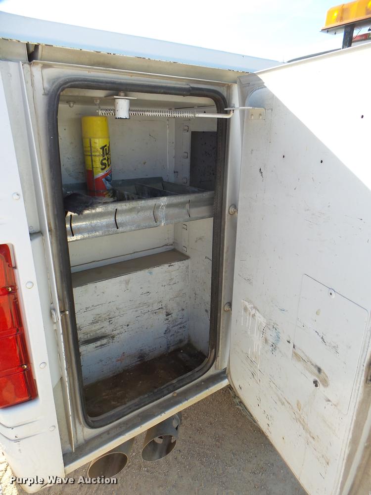 image for item DB2457 2008 Ford F350 Super Duty XL Crew Cab utility bed pickup truck