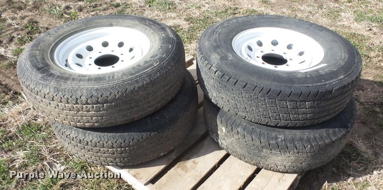 image for item DC9130 (4) LT235/85R16 tires and wheels