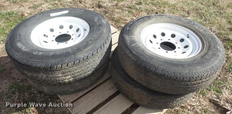 image for item DC9130 (4) LT235/85R16 tires and wheels