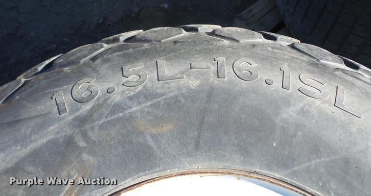 image for item DC9157 (2) 16.5L-16.1SL tires and wheels