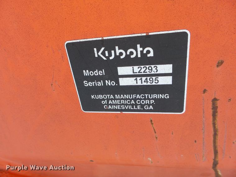 image for item DG9700 KUbota L2293 bucket
