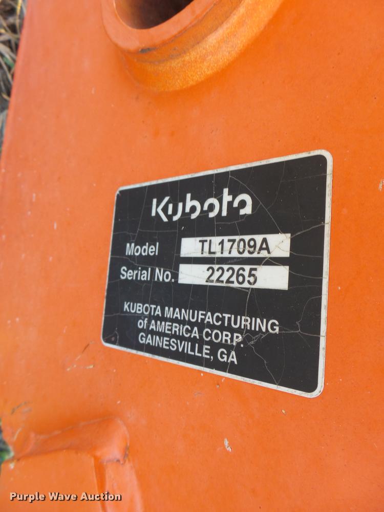 image for item DG9707 Kubota TL1709A quick attach bracket