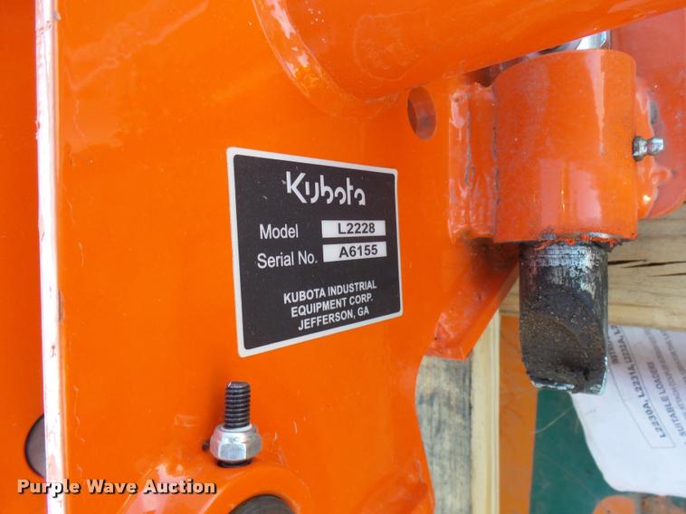 image for item DG9717 Kubota L2228 quick attach bracket