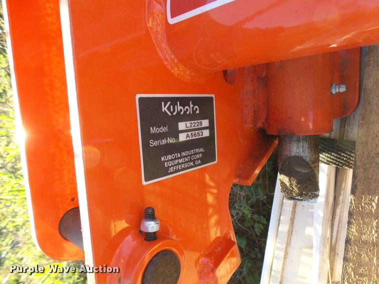 image for item DG9719 Kubota L2228 quick attach bracket