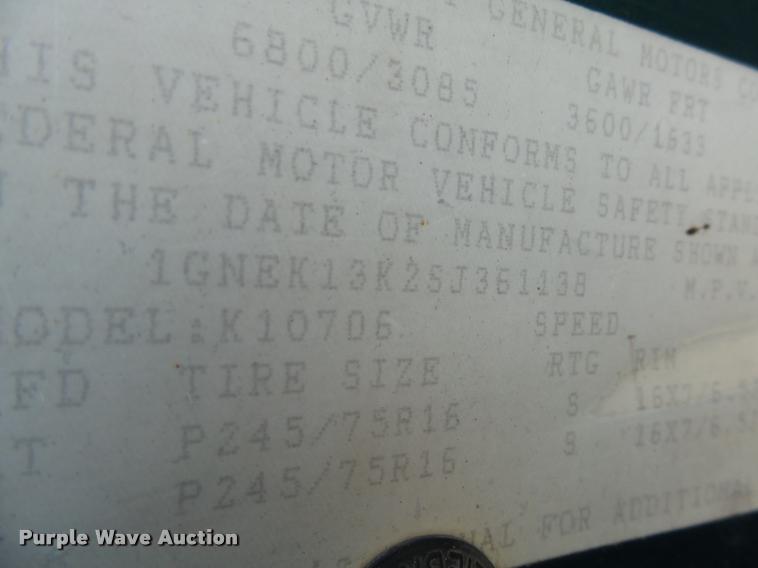 image for item DH9506 1995 Chevrolet Tahoe SUV