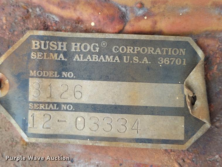 image for item F1618 Bush Hog 3126 rotary mower