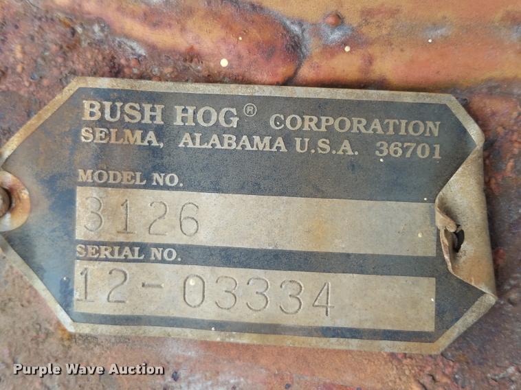 image for item F1618 Bush Hog 3126 rotary mower