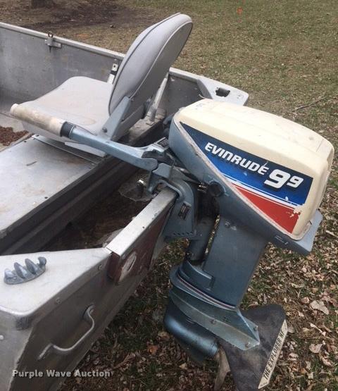 image for item F1724 Richline v-bottom aluminum boat