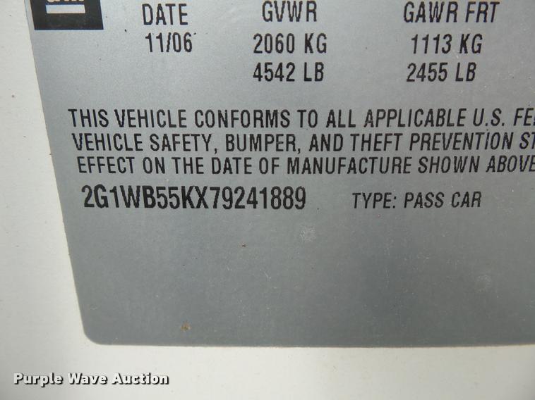 image for item K3330 2007 Chevrolet Impala