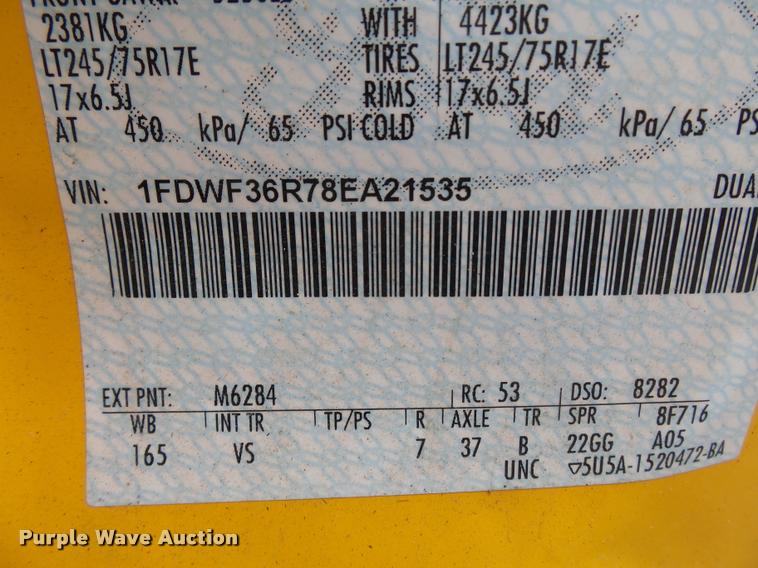 image for item K3333 2008 Ford F350 Super Duty utility bed pickup truck