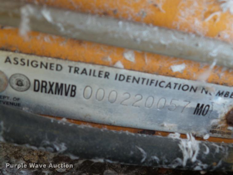 image for item L4622 1997 Shop built equipment trailer