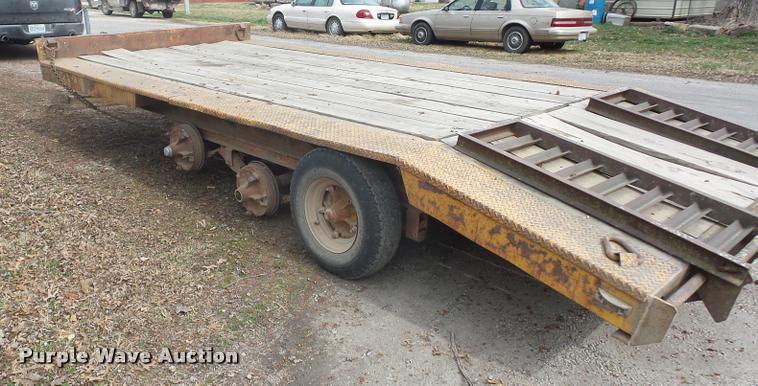 image for item L4627 2015 shop built equipment trailer