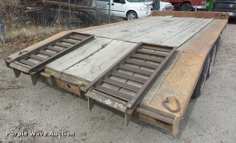 image for item L4627 2015 shop built equipment trailer