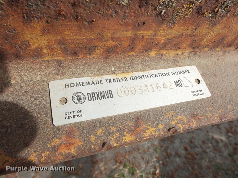 image for item L4627 2015 shop built equipment trailer