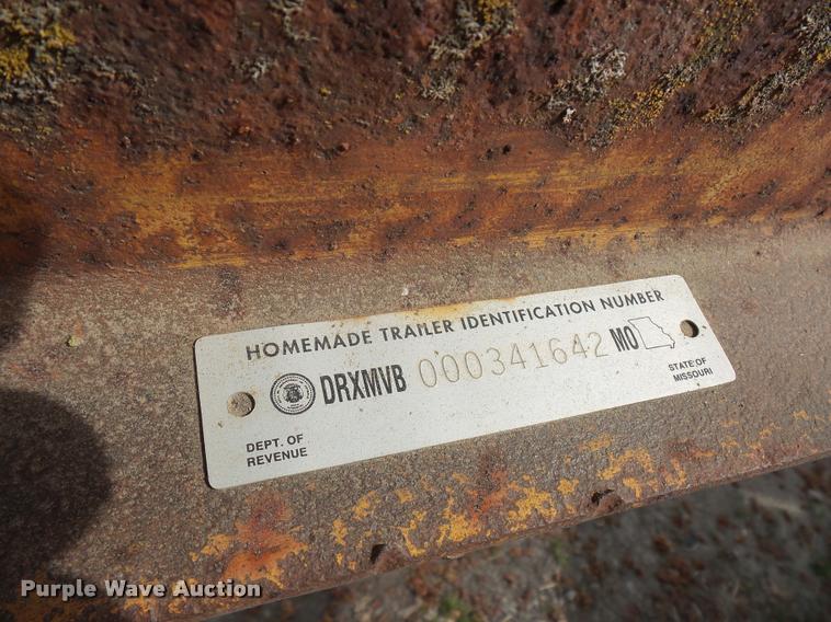 image for item L4627 2015 shop built equipment trailer