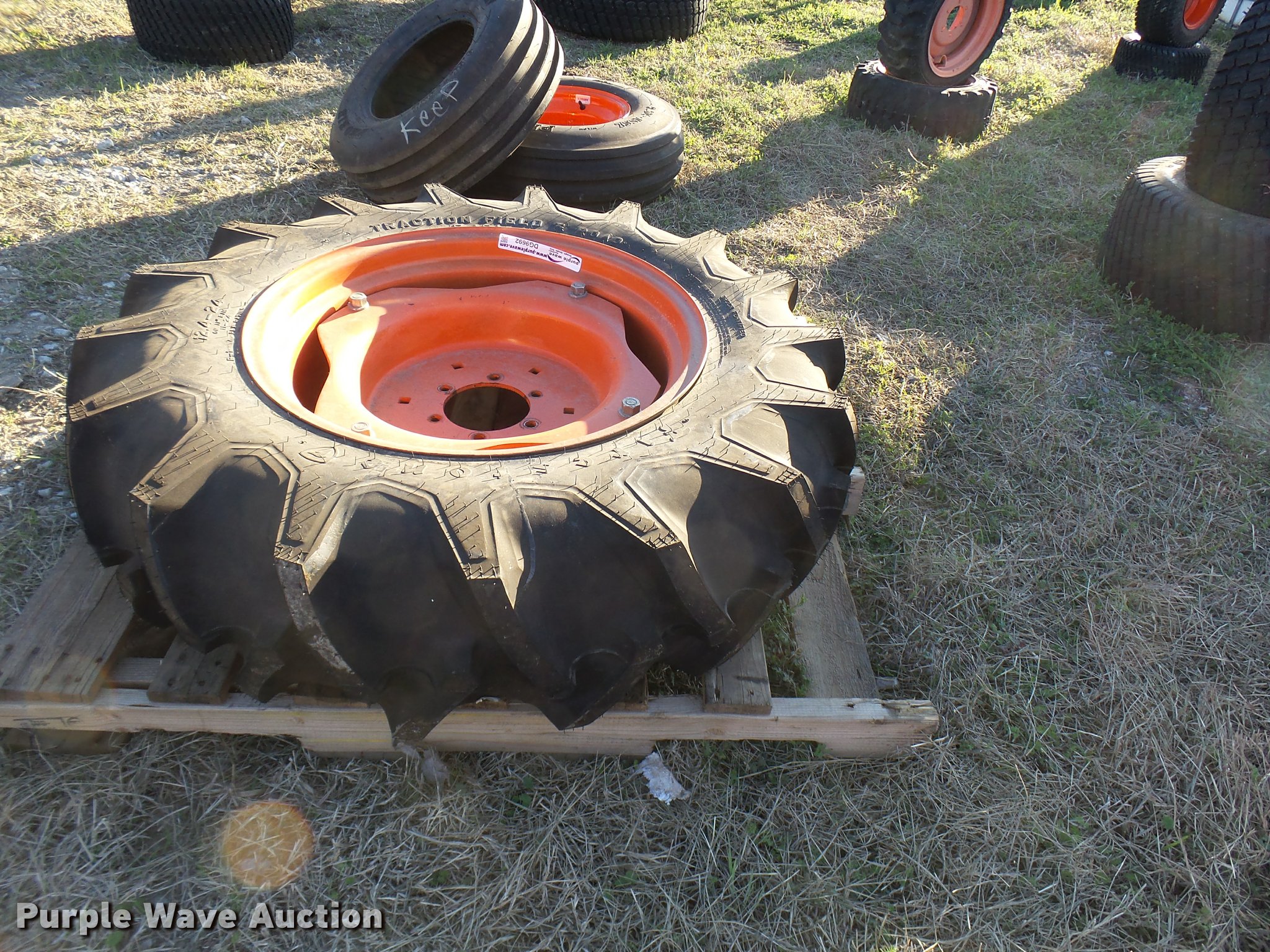 Firestone R4-24 tire in Ada, OK | Item DG9692 sold | Purple Wave