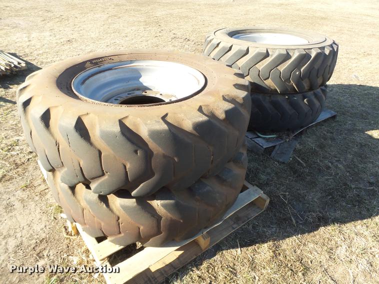 image for item AU9652 (4) 13.00-24 foam-filled tires