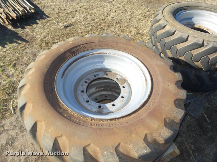 image for item AU9652 (4) 13.00-24 foam-filled tires