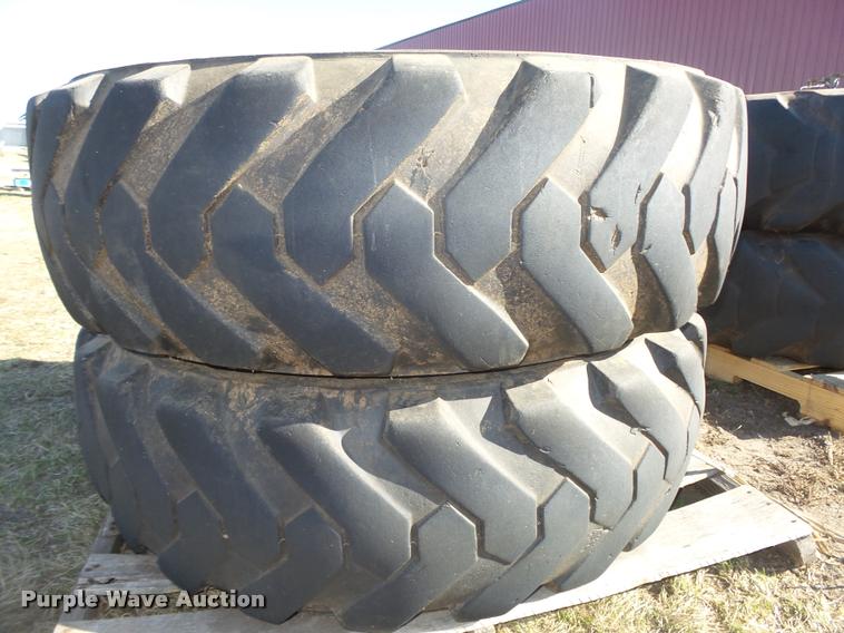 image for item AU9652 (4) 13.00-24 foam-filled tires