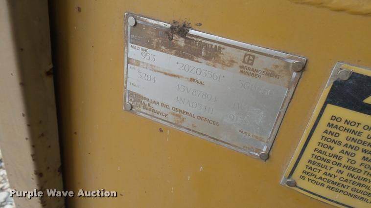 image for item CB9590 1990 Caterpillar 953B track loader