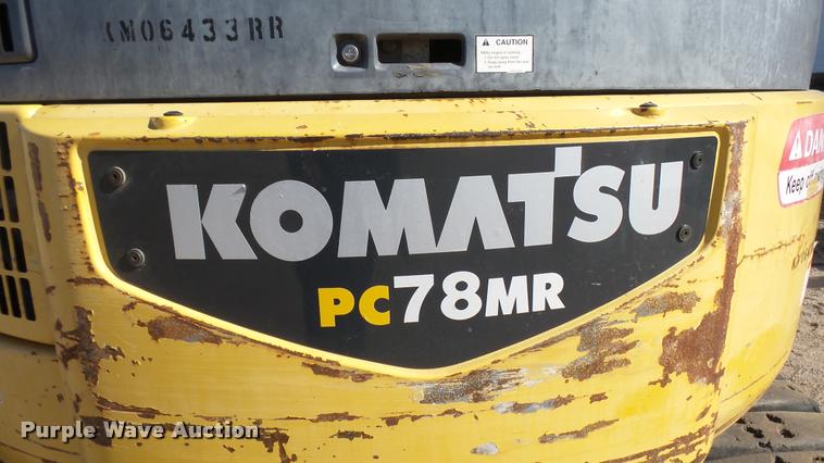 image for item DA0409 2007 Komatsu PC78MR-6 compact excavator