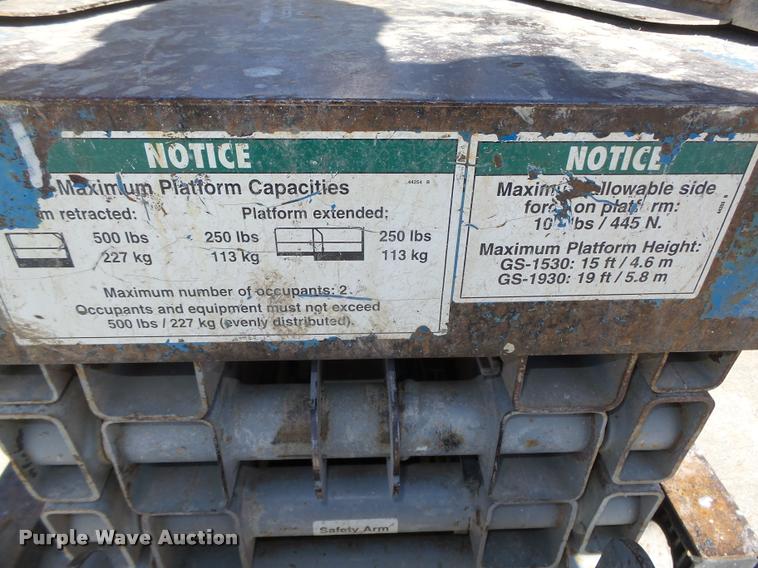 image for item DA0570 Genie GS1930 scissor lift