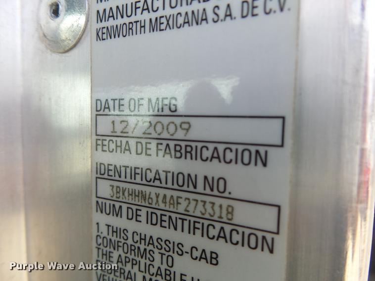 image for item DA3340 2010 Kenworth T370 flatbed truck