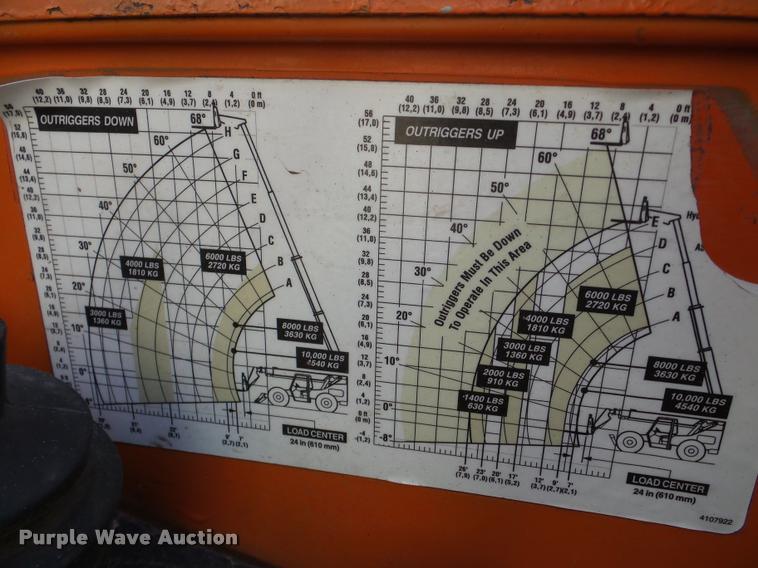 image for item DA7293 2000 Sky Trak 10542 telehandler