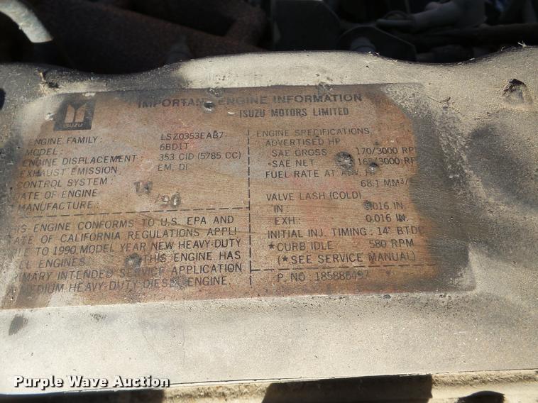 image for item DA7377 1991 GMC 7000 oil distribution truck