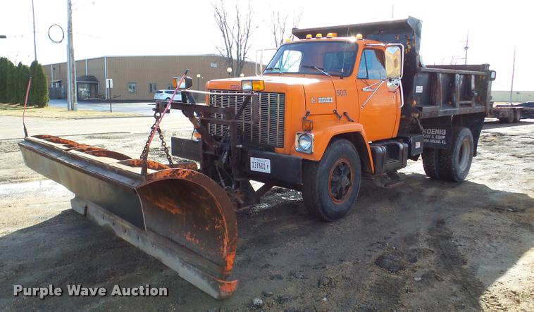 image for item DA7378 1988 GMC Brigadier dump truck