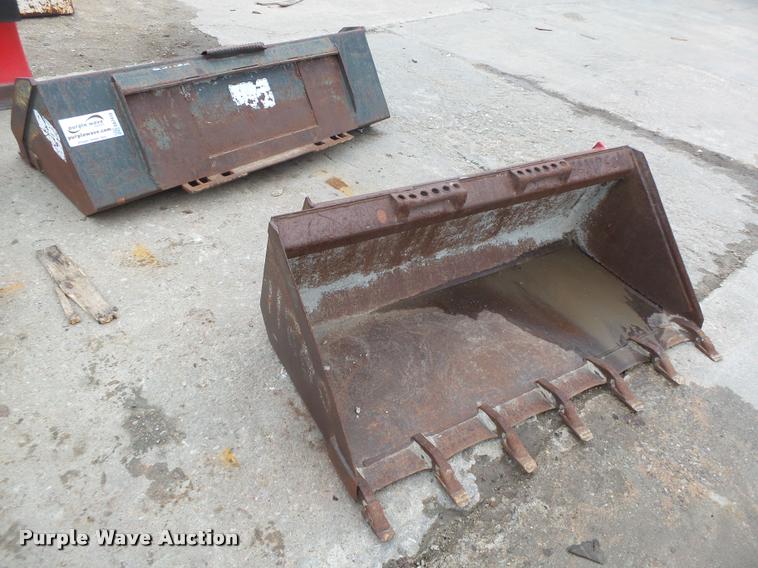 image for item DA7410 (2) skid steer buckets