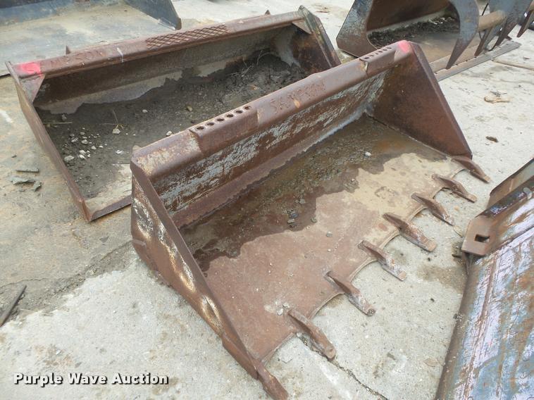 image for item DA7411 (2) skid steer buckets