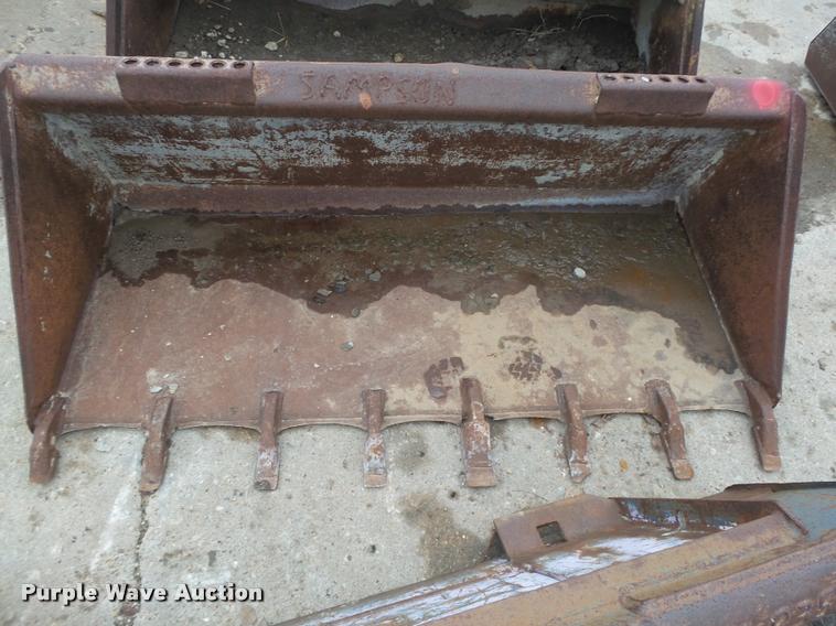 image for item DA7411 (2) skid steer buckets