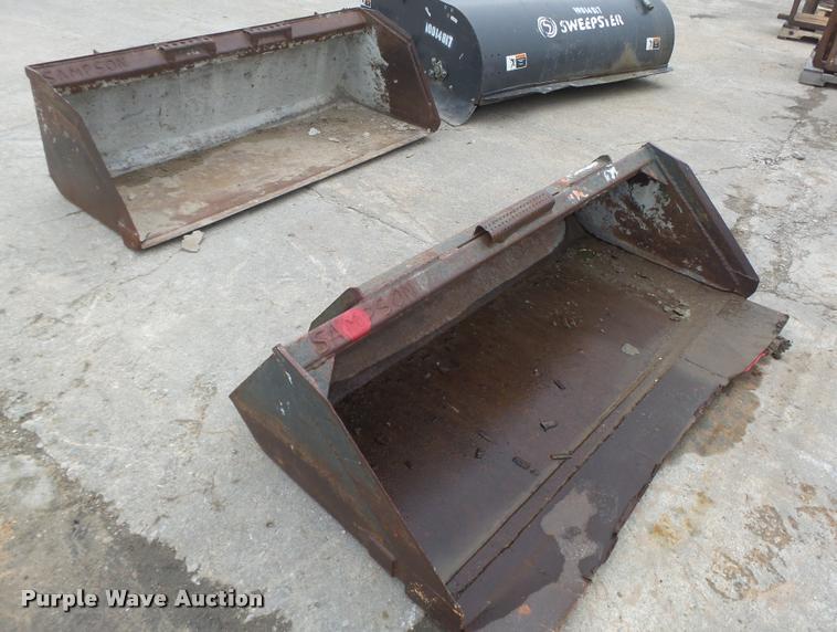 image for item DA7413 (2) skid steer buckets