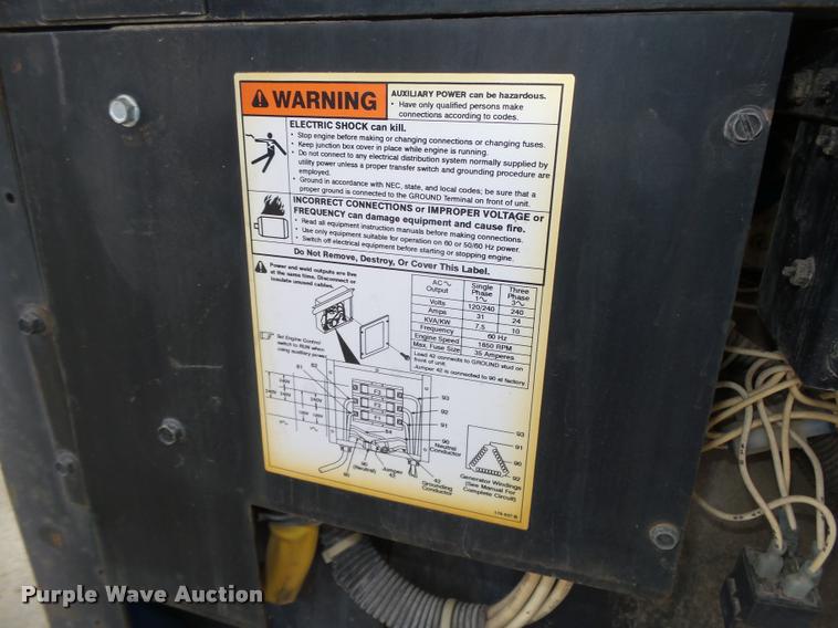 image for item DA7423 Miller Big Blue 251D DC arc welder/generator