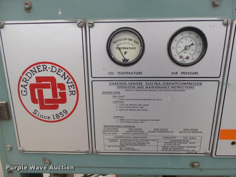image for item DA7432 Gardner Denver ESGBE air compressor