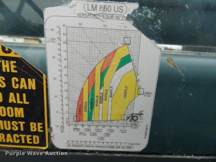 image for item DA7436 2000 New Holland LM860 telehandler