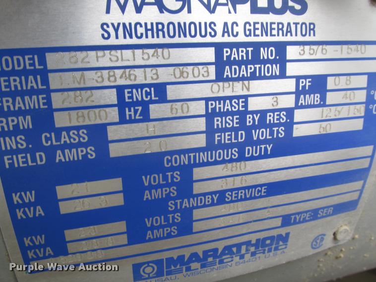 image for item DA7442 Wacker G25 generator