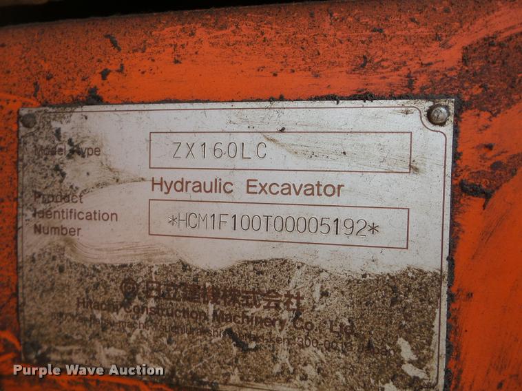 image for item DA7446 2003 Hitachi ZX160LC excavator