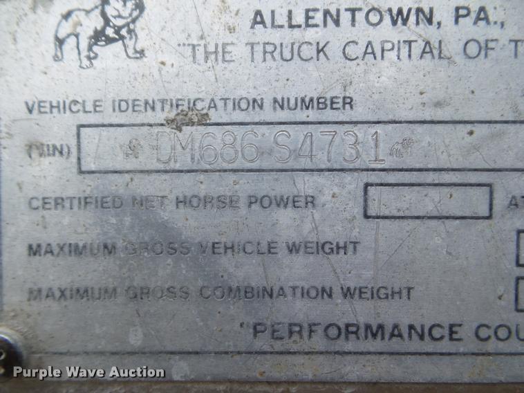 image for item DA7674 1978 Mack ready mix truck