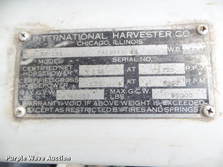 image for item DA7675 1958 International RF192 ready mix truck