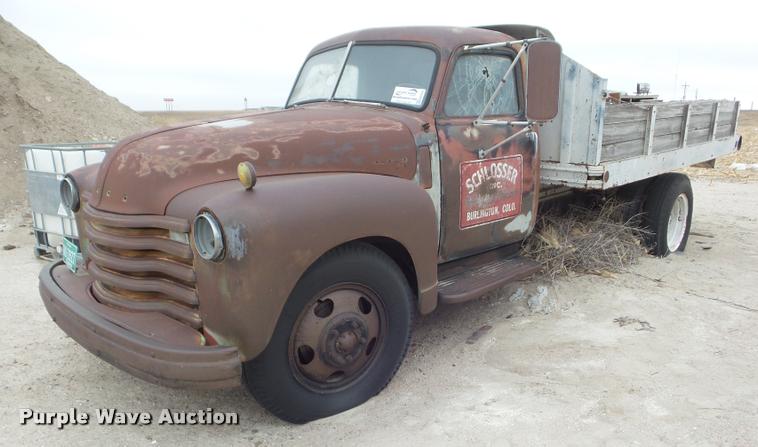 image for item DA7676 1950 Chevrolet dump truck