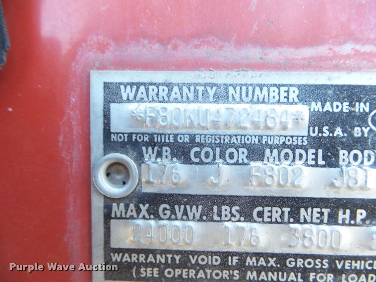 image for item DA7683 1964 Ford F800 dump truck