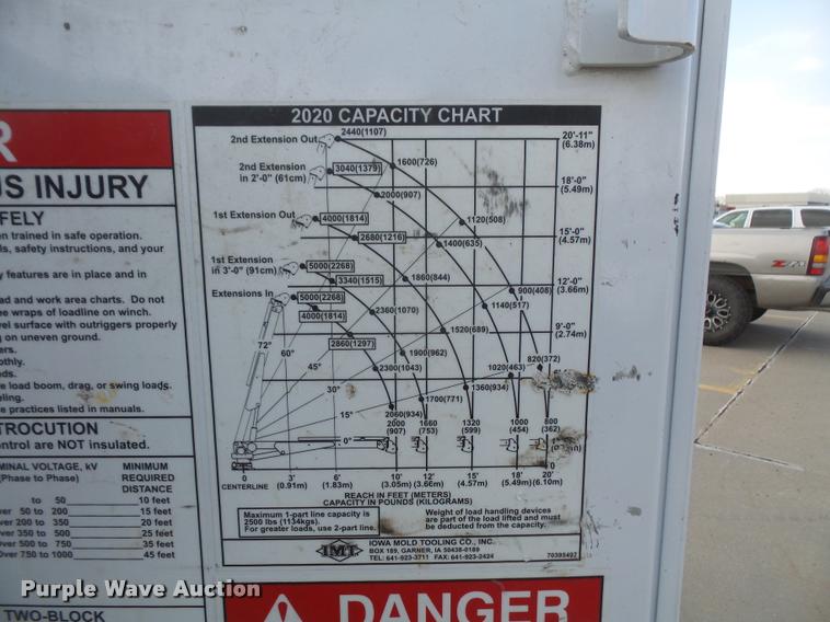 image for item DB0666 2008 Ford F550 Super Duty service truck with crane