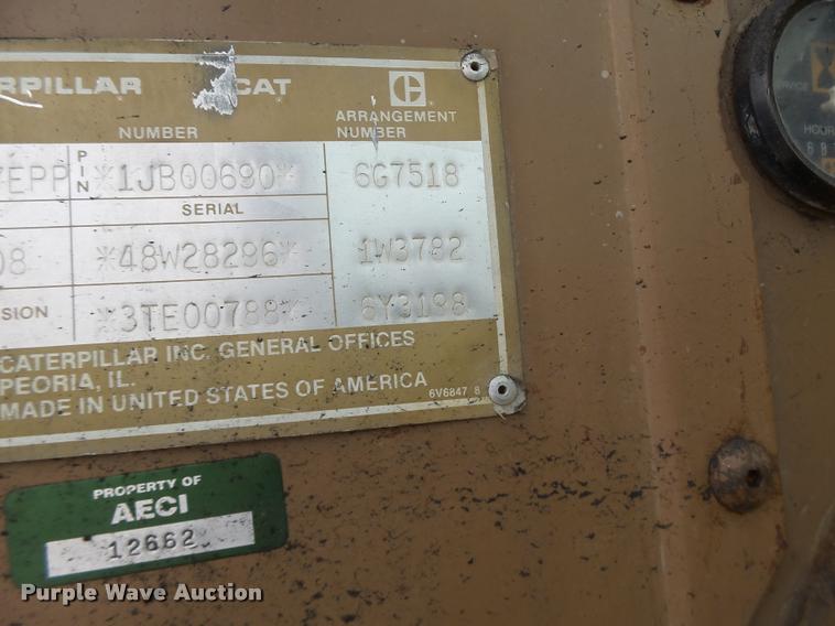 image for item DB1267 1989 Caterpillar 637E scraper